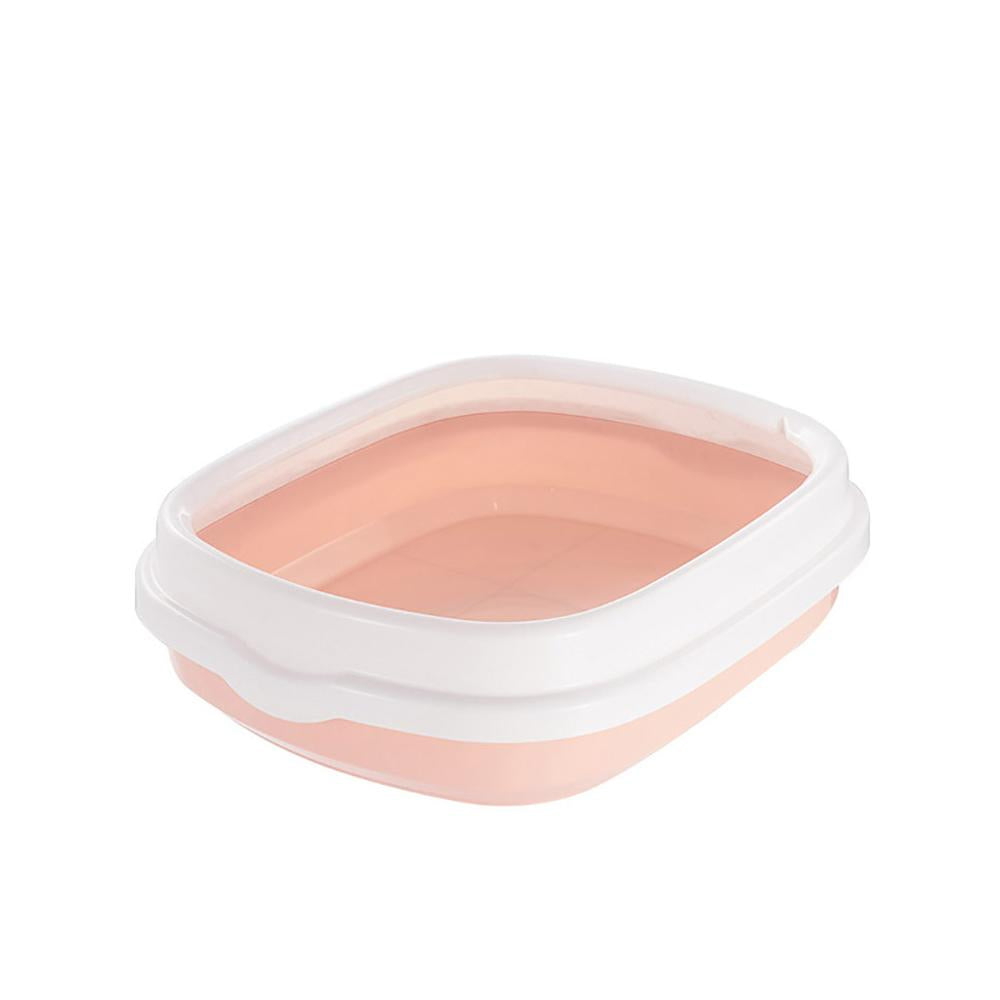 Cat Litter Trapping Mat with Durable for Indoor Cats Anti-splash High Sides Easy Daily Clean Use — side view