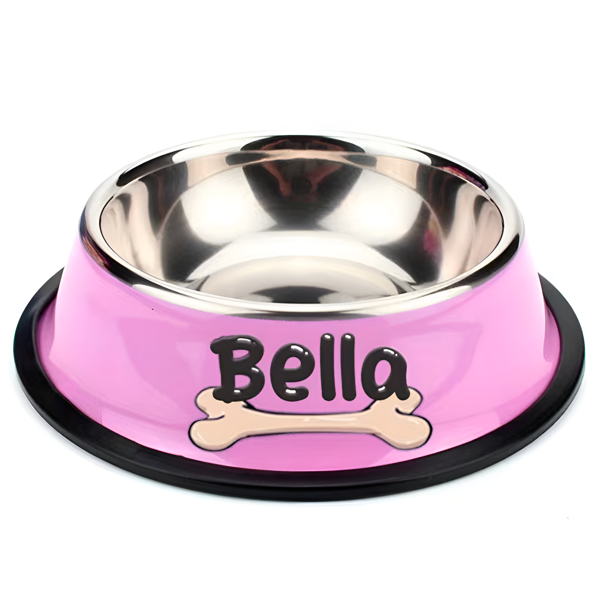 Steel Pet Bowl With Custom Name For Cats And DogsPersonalized Steel Pet Feeding Bowl - Image 3