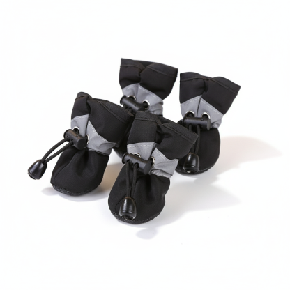 4 Piece Water Resistant Dog Paw Protector Shoes