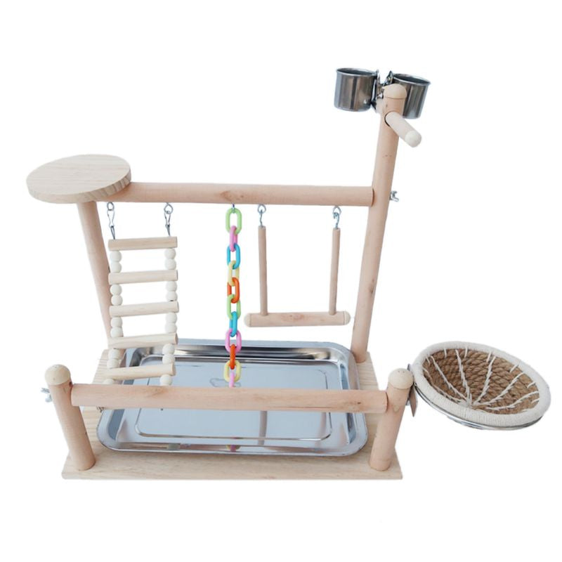 Wood Dog Interactive Dog Toy for Small to Large Dogs Durable Non-toxic Playtime Entertainment — in use