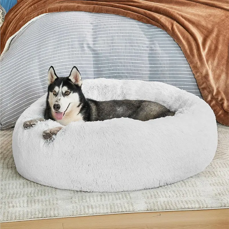 Warm Donut Bed - Cozy Fluffy Calming Bed 