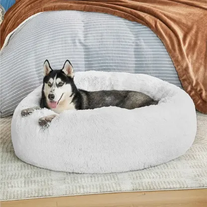 Warm Donut Bed - Cozy Fluffy Calming Bed 