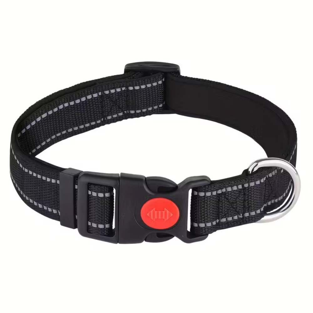 Adjustable Soft Neoprene Padded Breathable Nylon Collar