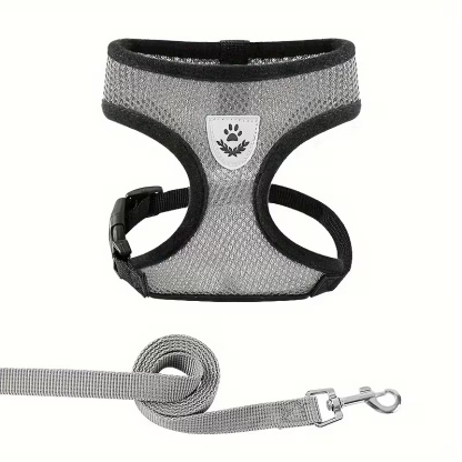 Adjustable Dog Harness With Reflective Leash