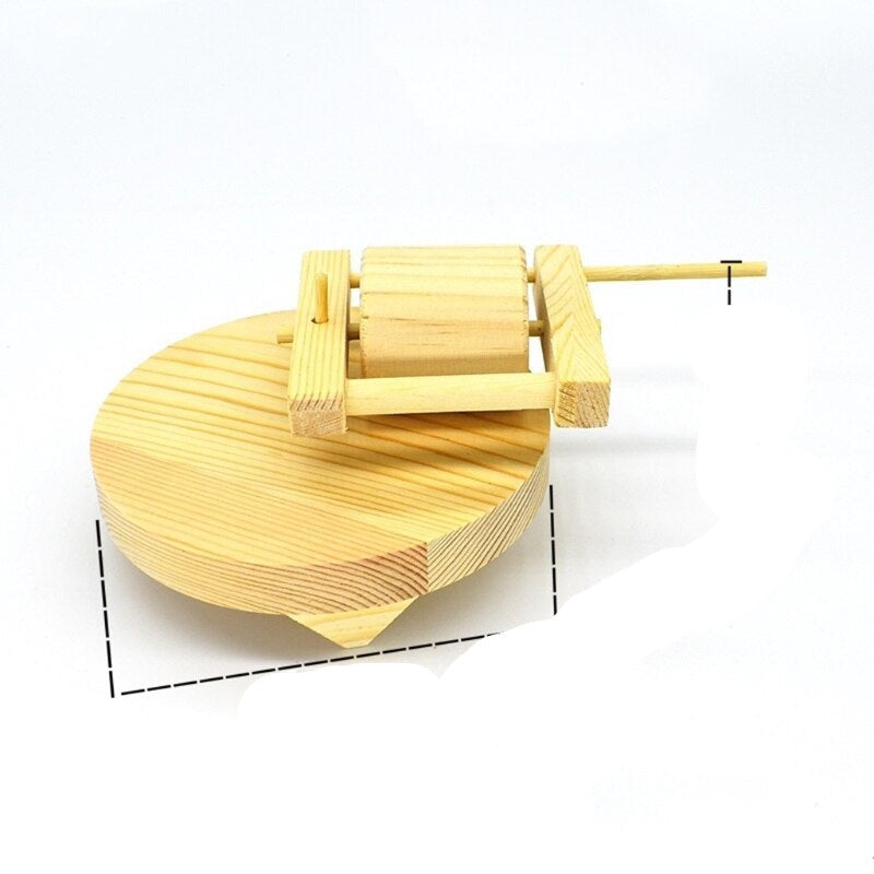 Wood Bird Swing Toy for Parrots Cockatiels and Budgies with Non-toxic Cage Accessories for Mental Stimulation — side view