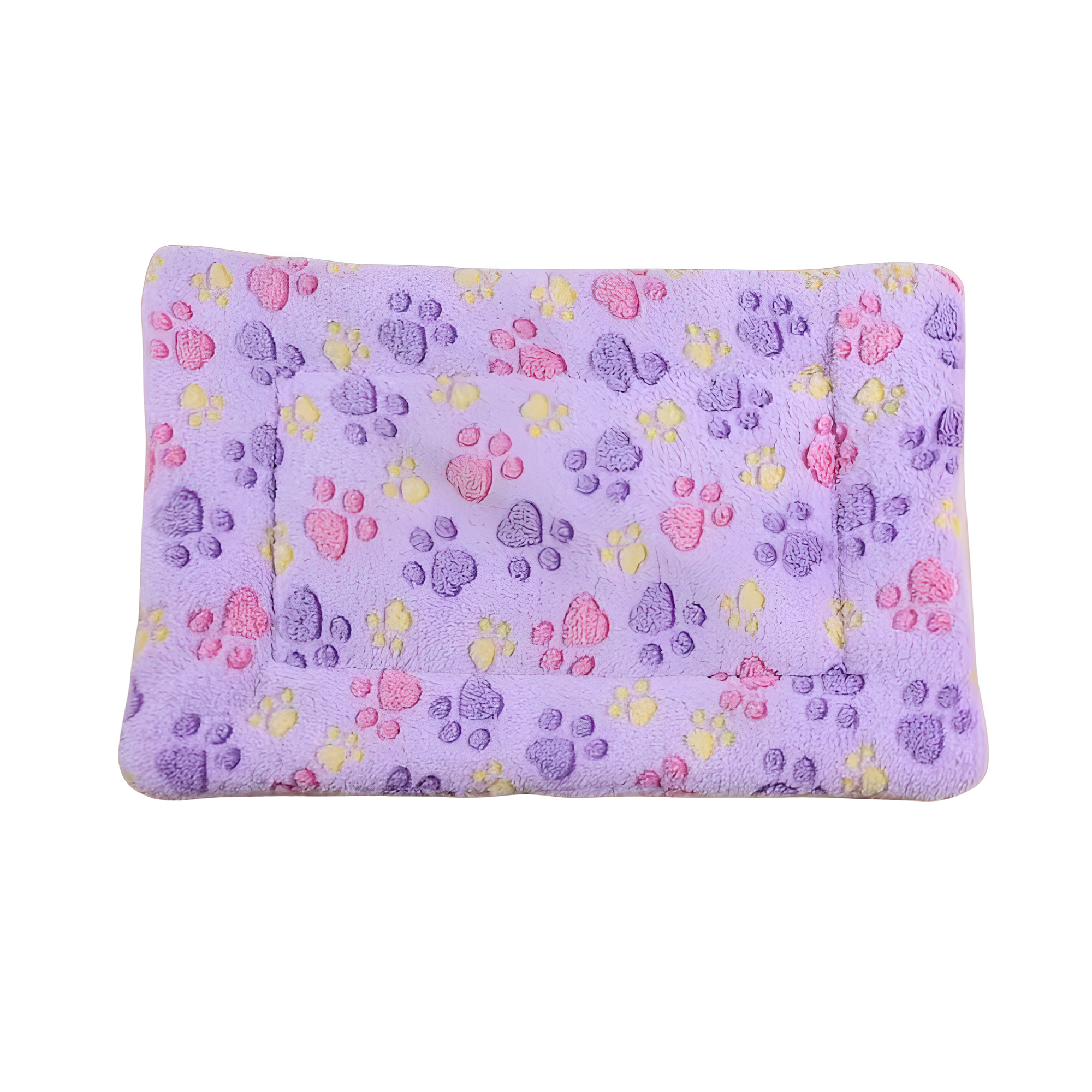 Rectangular Pet Floor Mat With Cushioned Support And Paw Print PatternRectangular Pet Floor Mat With Cushioned Support And Paw Print Pattern - Image 4