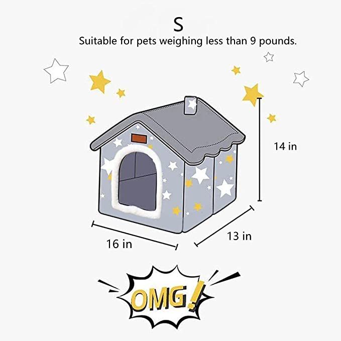 Foldable Closed Cave Pet House