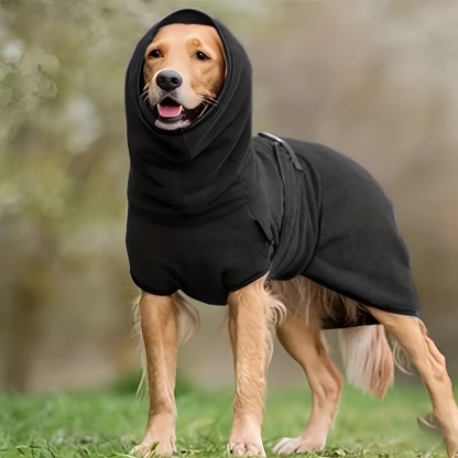 Fleece Lined Dog Hoodie Pullover For Small To Large Breeds