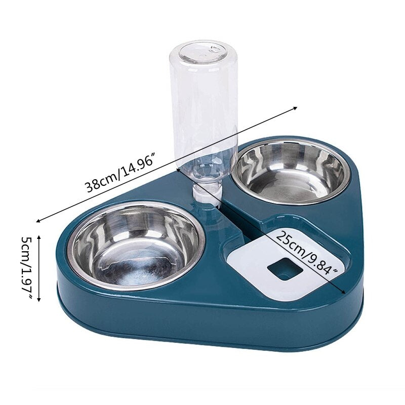 Dual Bowl Water Feeder Stainless Steel For DogDual Bowl Water Feeder Stainless Steel For Dog - Image 9