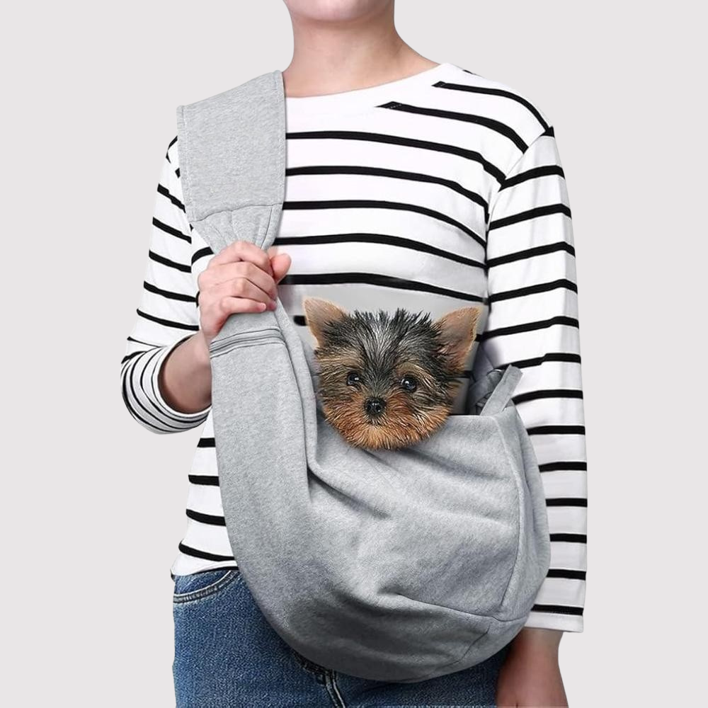 Small Dog Sling Carrier With Classic Strap