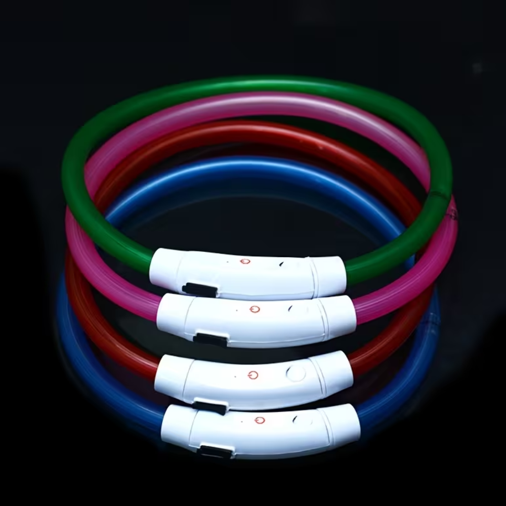 USB Rechargeable LED Light Dog Collar Anti-Lost Luminous SafetyLuminous Dog Collar With ABS Material And LED Lighting - Image 6