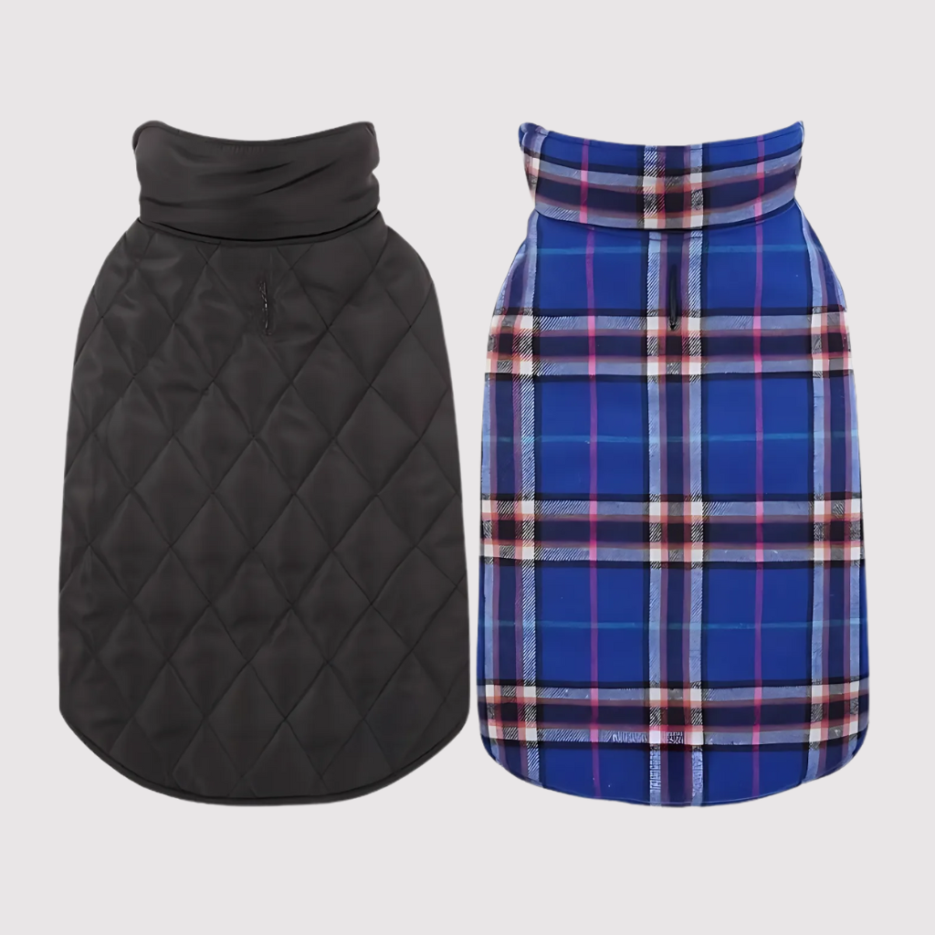 Reversible Dog Jacket for Small DogsAdjustable Dog Raincoat Jacket With Hood And Leash Hole - Image 6