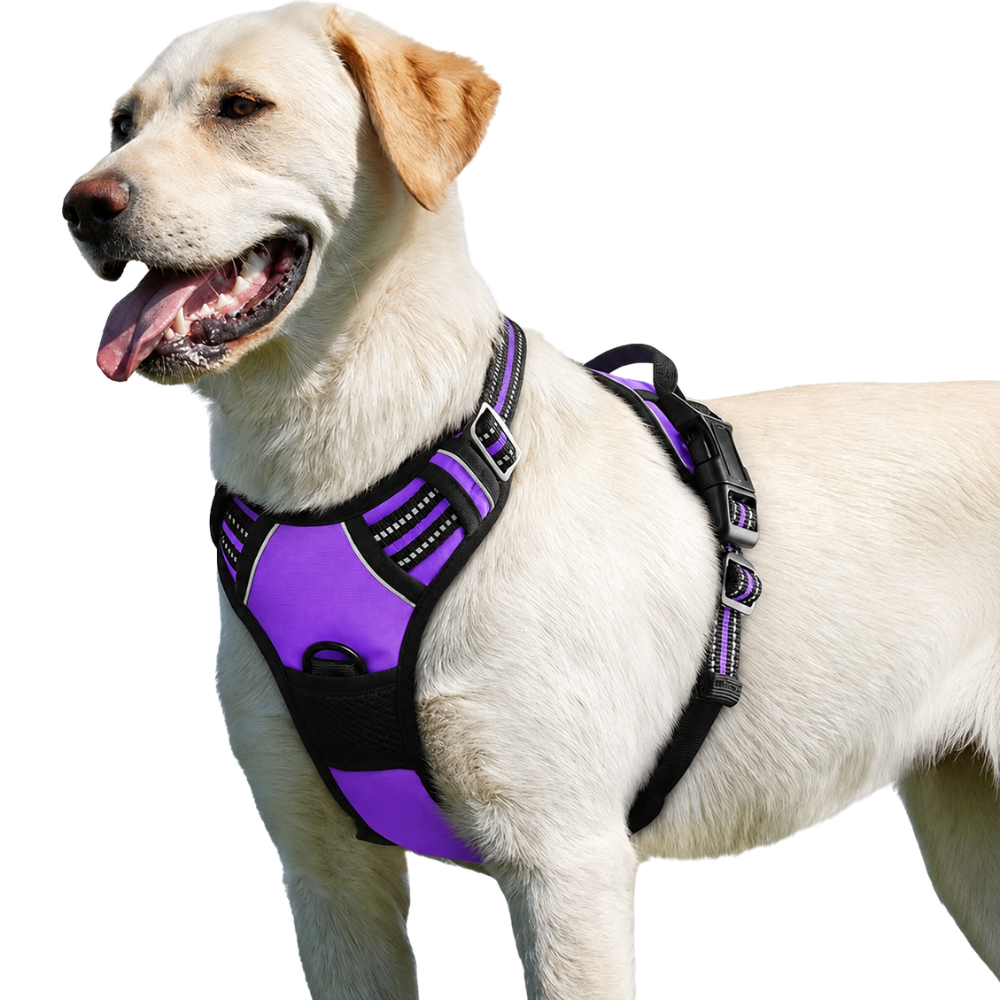 Reflective Safety Dog Harness for XL Dogs with Adjustable and Breathable