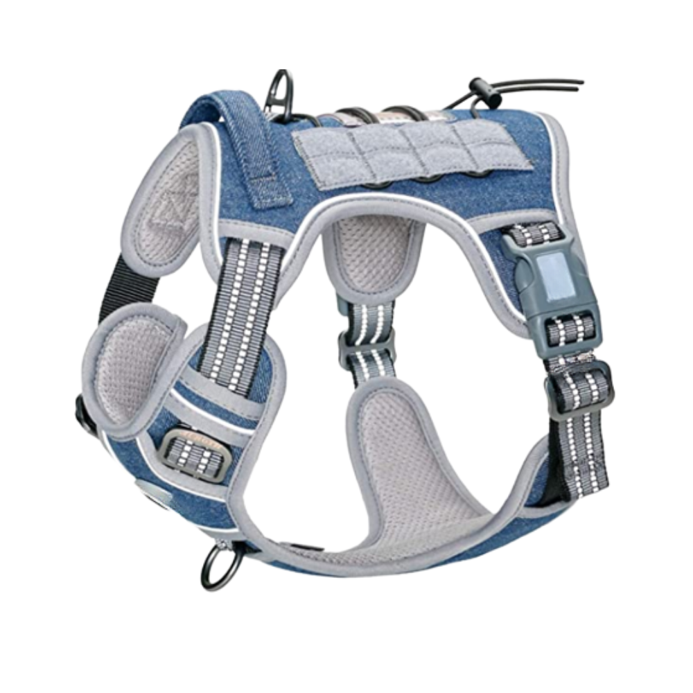 Reflective Safety Dog Harness for S to XL Dogs with Adjustable and Breathable