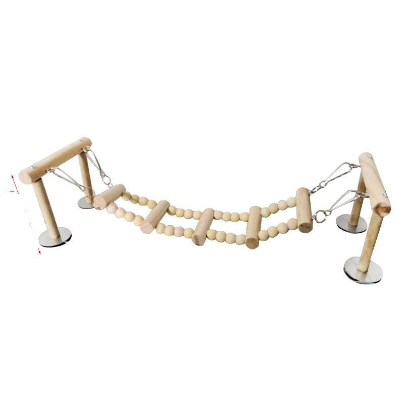 Wooden Parrot Perches Stand Toys