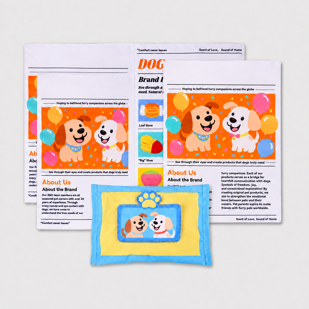 Interactive Chewer Newspaper Crinkle Dog Toy