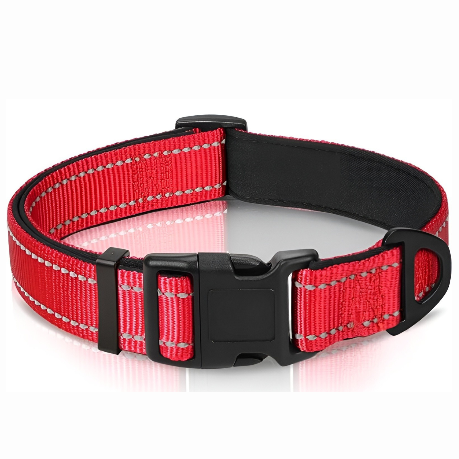 Neoprene Padded Nylon Reflective Dog CollarNeoprene Padded Nylon Reflective Dog Collar - Image 9