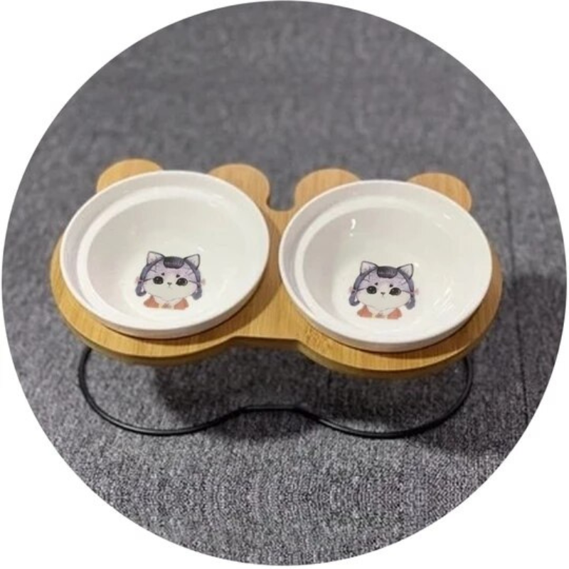 Stainless Steel Cat Food and Water Bowl for Indoor Cats Clean Hygienic Easy to Maintain for Daily Use Pet — view 9