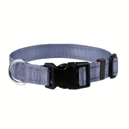 Adjustable Reflective Dog Collar With Quick Release Buckle