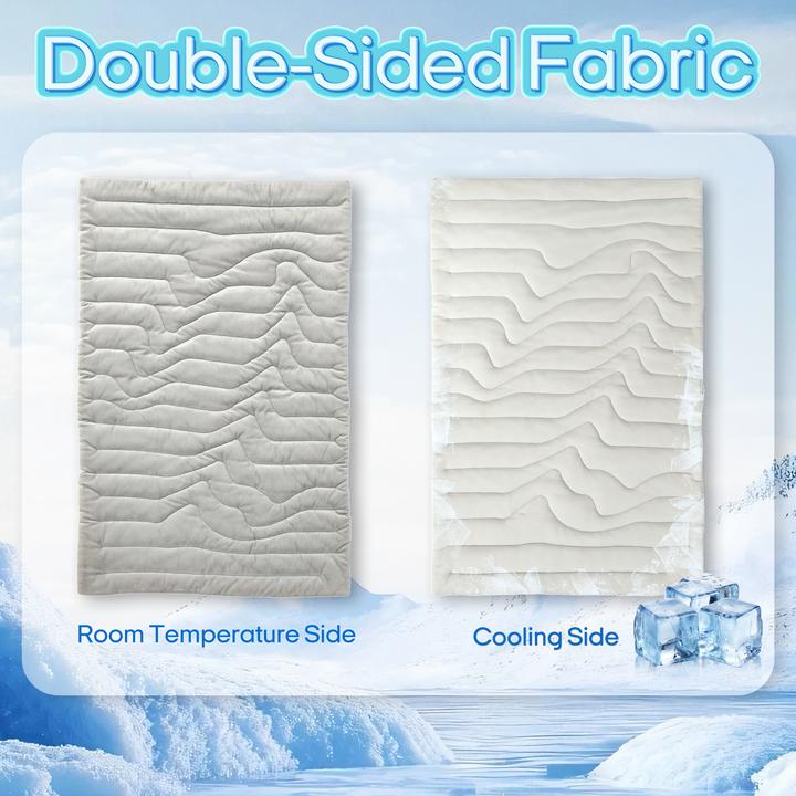 Vagascape cooling pet Mat, Eco-friendly Cooling Pad for Large Dog, Pet Cooling Mats for Dog bed and Cat house, Use in Crate, Tunk, Camping, Outdoors, Portable, Machine Washable, Durable, Without Gel, Outdoorfun