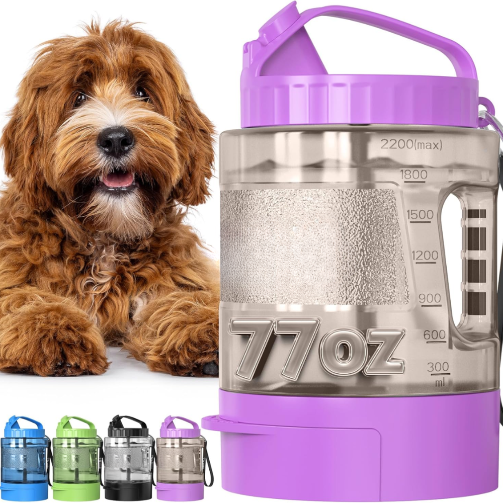 Portable Dog Water Bottle With Bowl And Leak Proof 