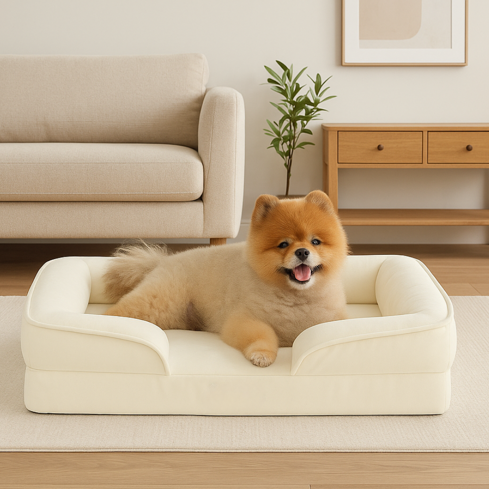 Orthopedic Dog Beds For Small DogsWaterproof Dog Sofa Bed With Removable Washable Cover - Image 6