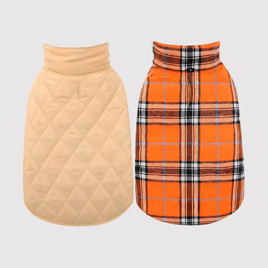 Reversible Dog Jacket for Small DogsAdjustable Dog Raincoat Jacket With Hood And Leash Hole - Image 8