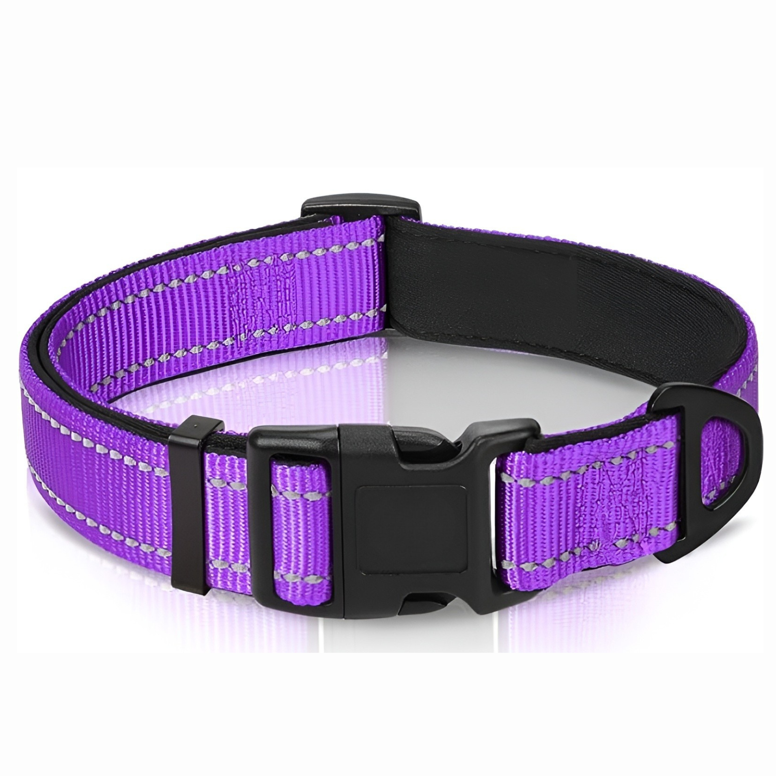 Neoprene Padded Nylon Reflective Dog CollarNeoprene Padded Nylon Reflective Dog Collar - Image 10