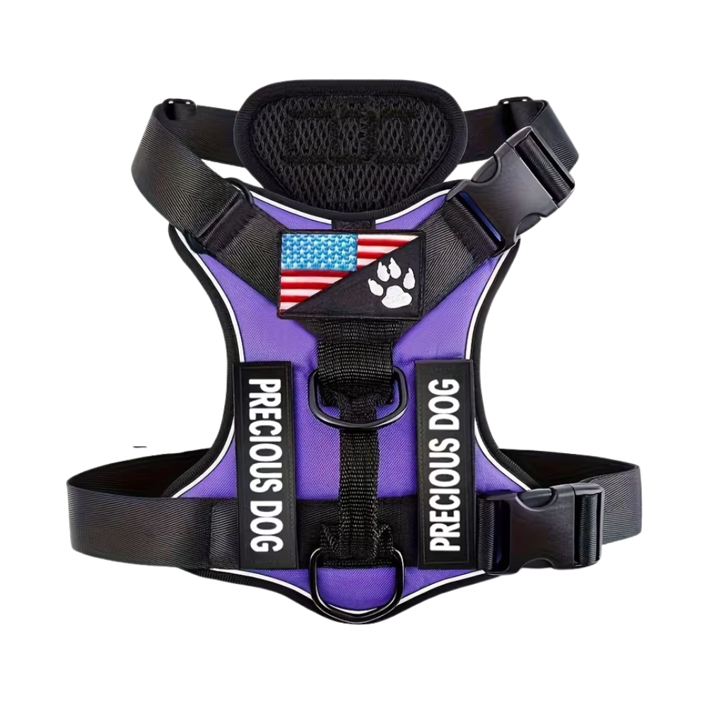 Adjustable Reflective Service Dog Harness With Training Patch SetAdjustable Reflective Service Dog Harness With Training Patch Set - Image 3