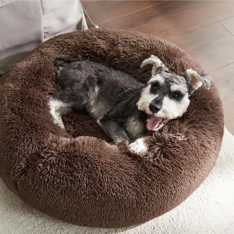 Warm Donut Bed - Cozy Fluffy Calming Bed 