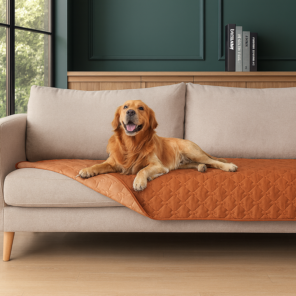 100% Double Sided Waterproof Dog Blanket Soft Pet Bed Cover