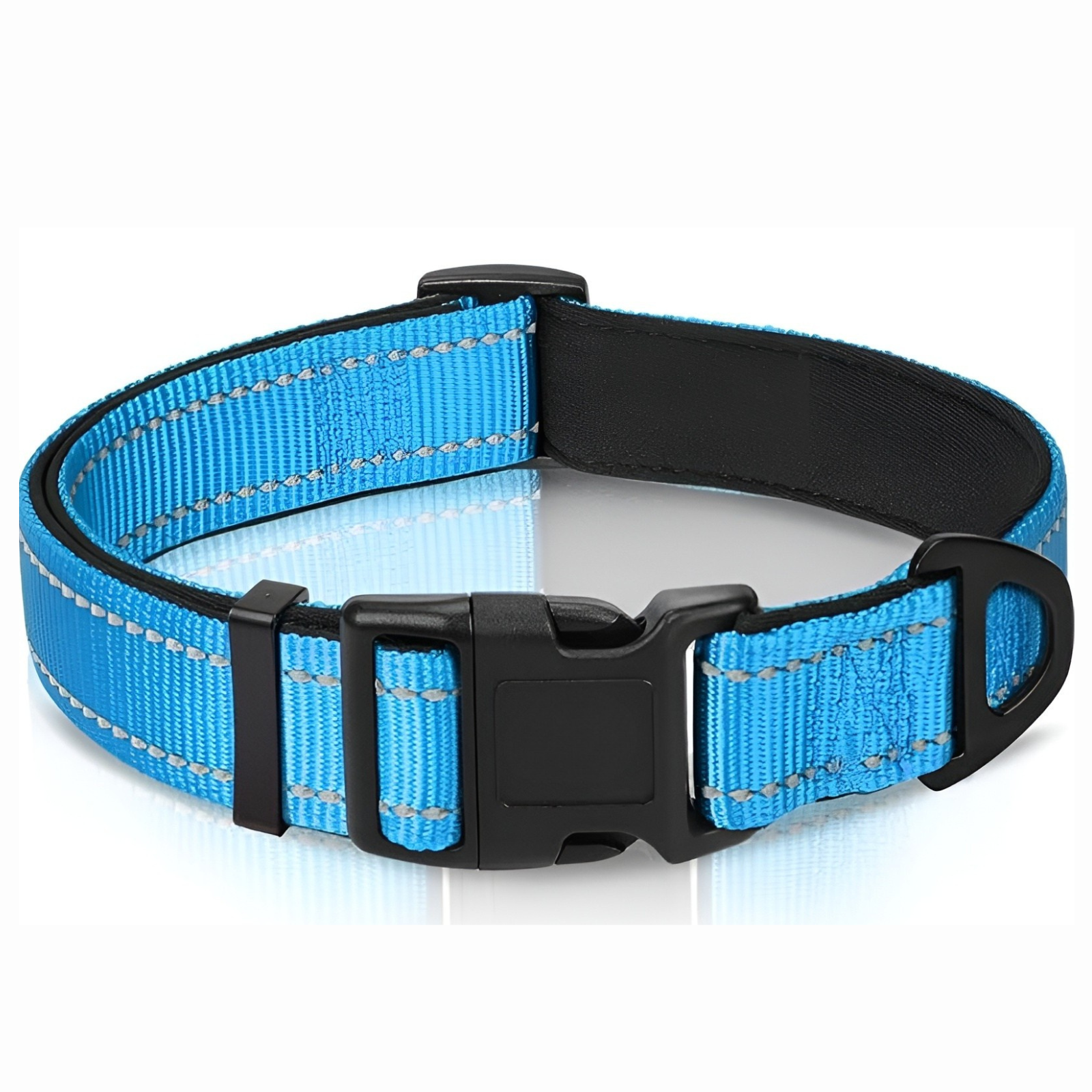 Neoprene Padded Nylon Reflective Dog CollarNeoprene Padded Nylon Reflective Dog Collar - Image 11