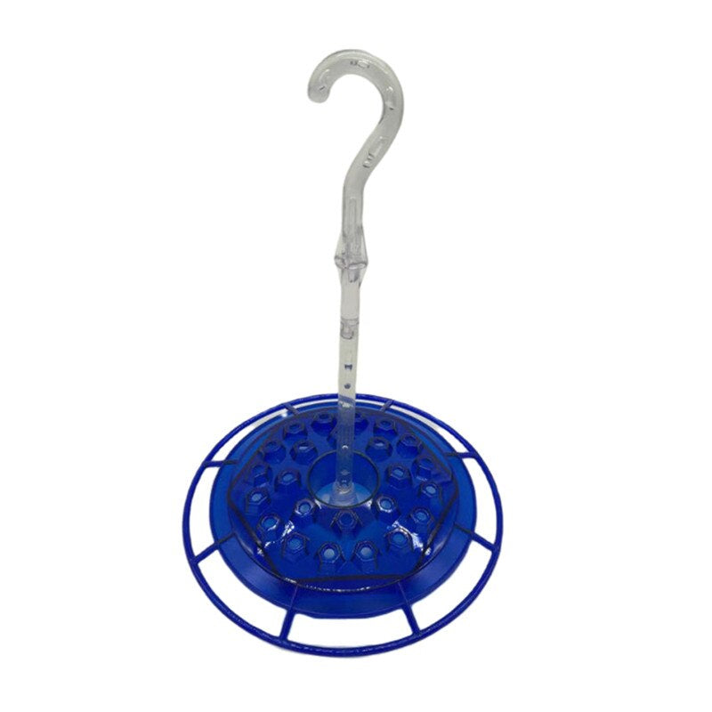 Colorful Bird Hanging Feeder for Wild Birds with Durable Cage Accessories for Mental Stimulation — detail close-up