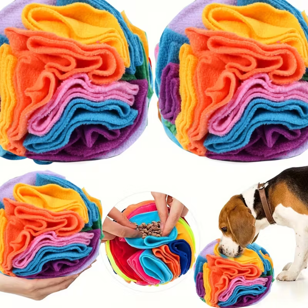 Interactive Scented Snuffle Ball With Swirl Design For PetsInteractive Scented Snuffle Ball With Swirl Design For Pets - Image 4