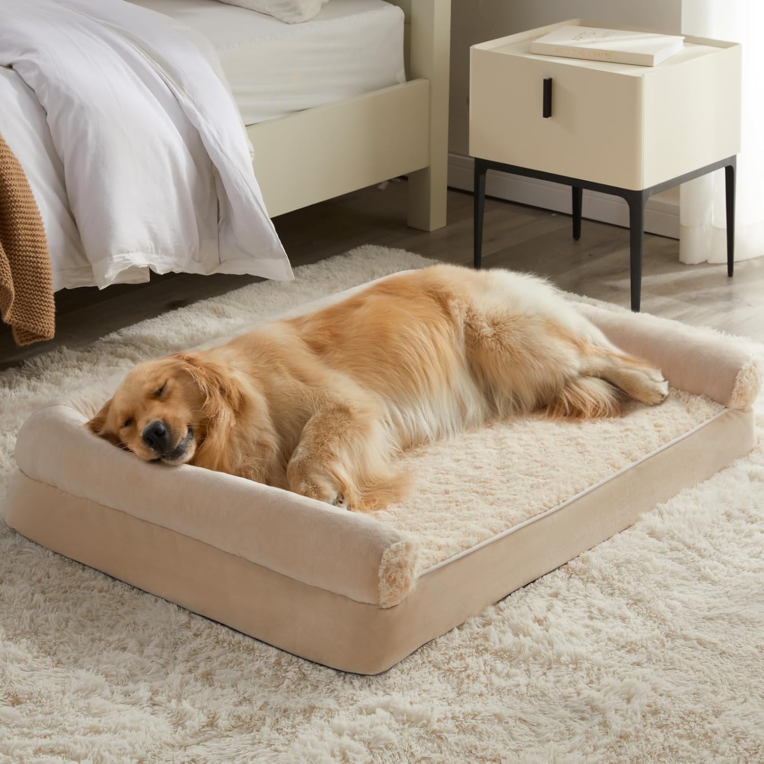 Comfort Sofa Dog Bed with Washable Cover