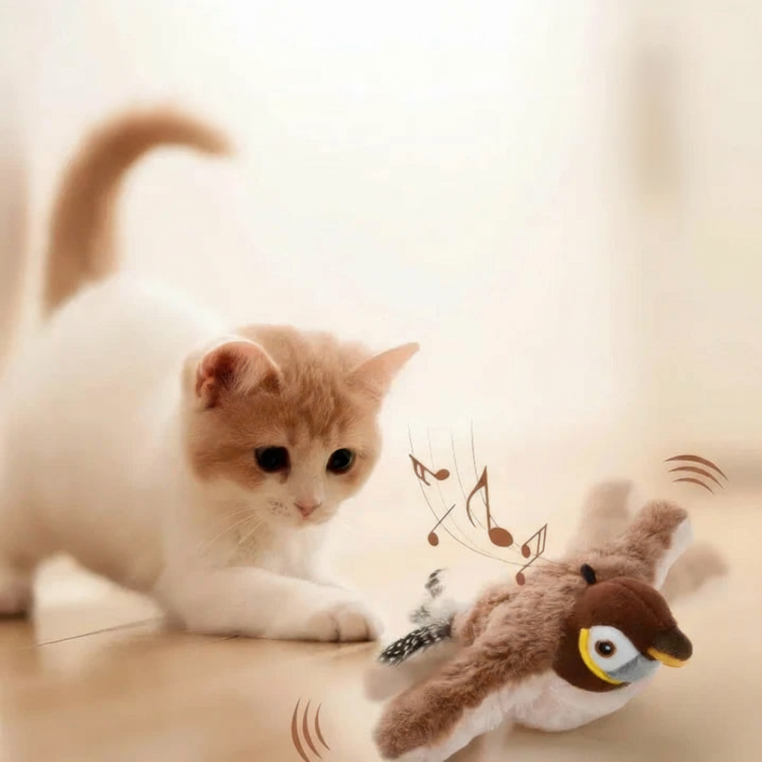 Interactive Chirping Bird Cat Toy