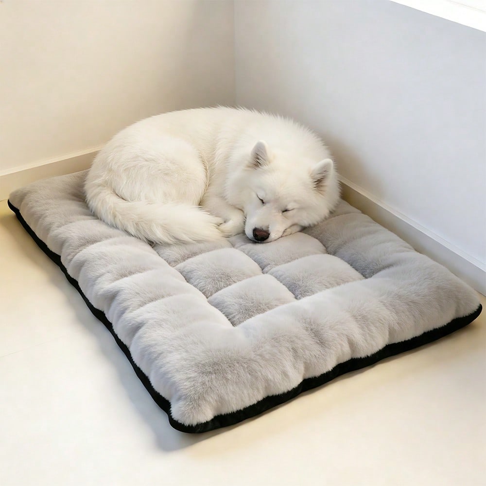 Comfortable Plush Pet Bed With Anti Slip Base For Everyday Use