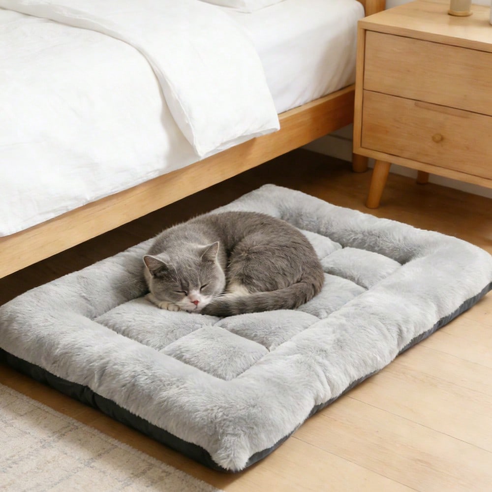 Comfortable Plush Pet Bed With Anti Slip Base For Everyday Use