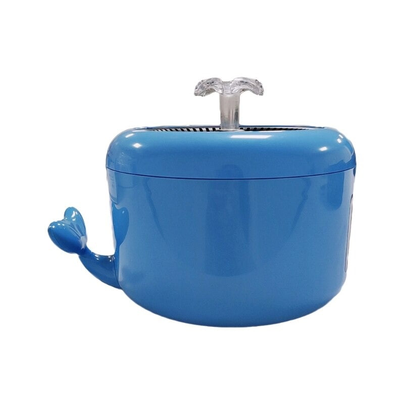 Stainless Steel Cat Water Fountain for Indoor Cats Clean Hygienic Easy to Maintain for Daily Use Pet — side view