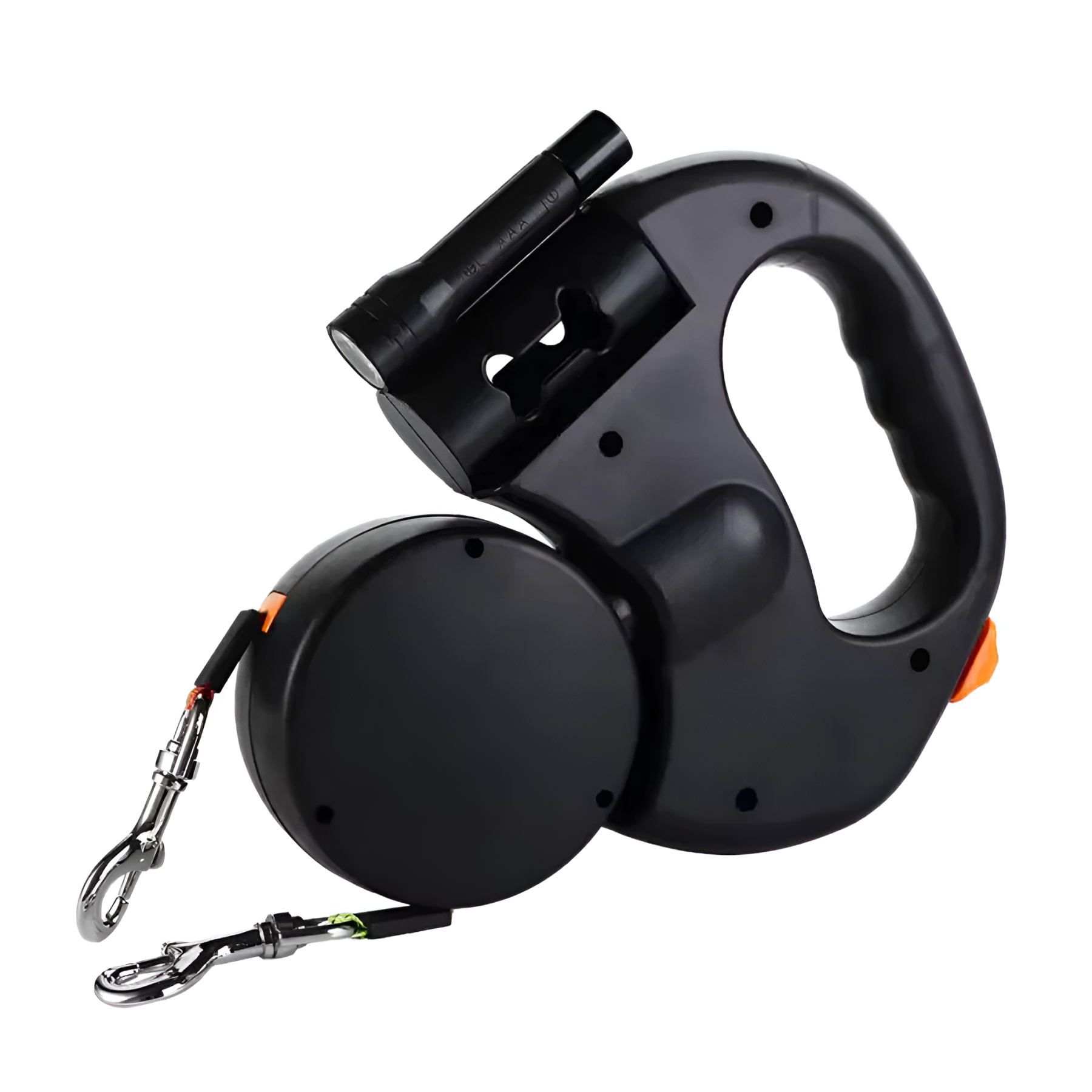 Dual Retractable Dog Leash With 360 Swivel And LED Light For Walking