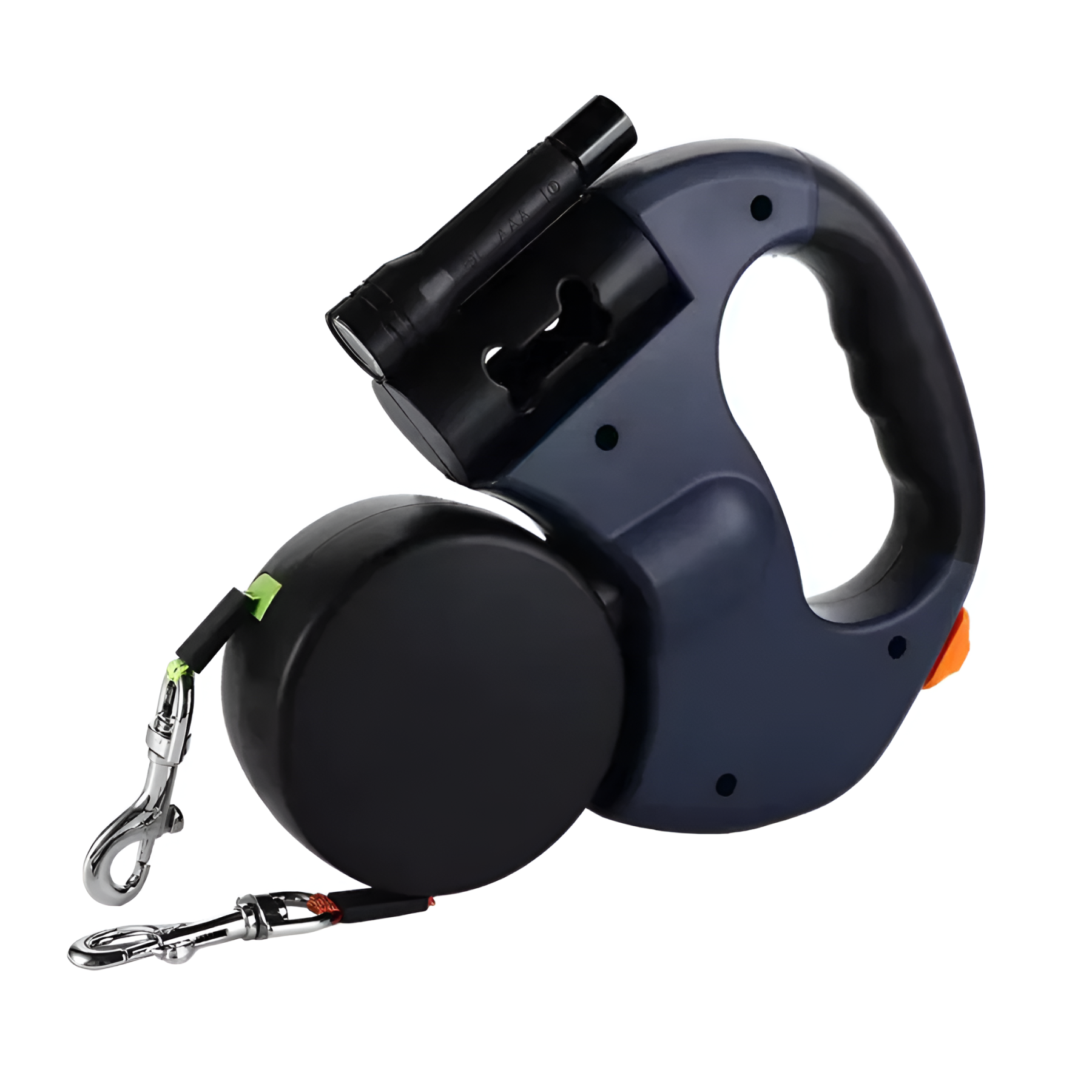 Dual Retractable Dog Leash With 360 Swivel And LED Light For Walking