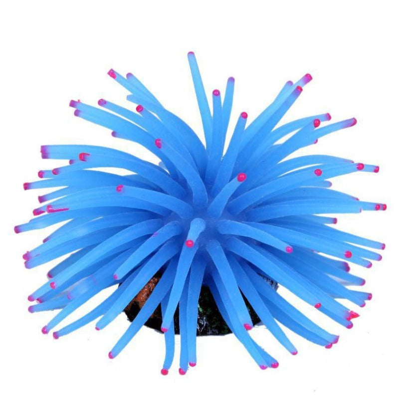 Artificial Silicone Anemone Sea Plant Ornament For Aquarium