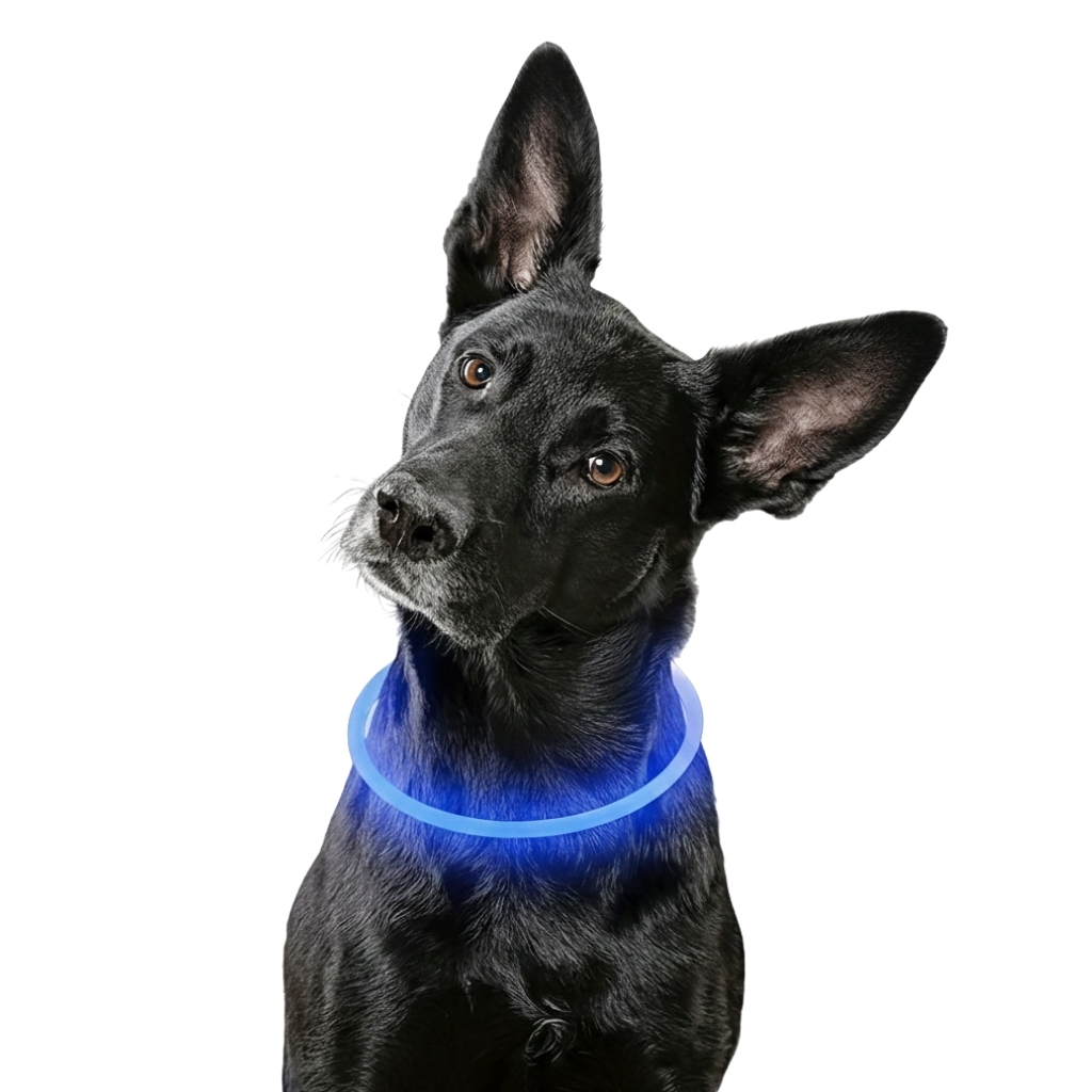 Glow In The Dark Dog Collar With Rechargeable USB Power