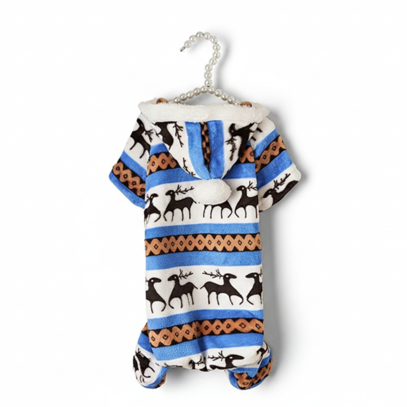 Pet Christmas Reindeer Hooded Pajama Jumpsuit For DogsPet Christmas Reindeer Hooded Pajama Jumpsuit For Dogs - Image 6