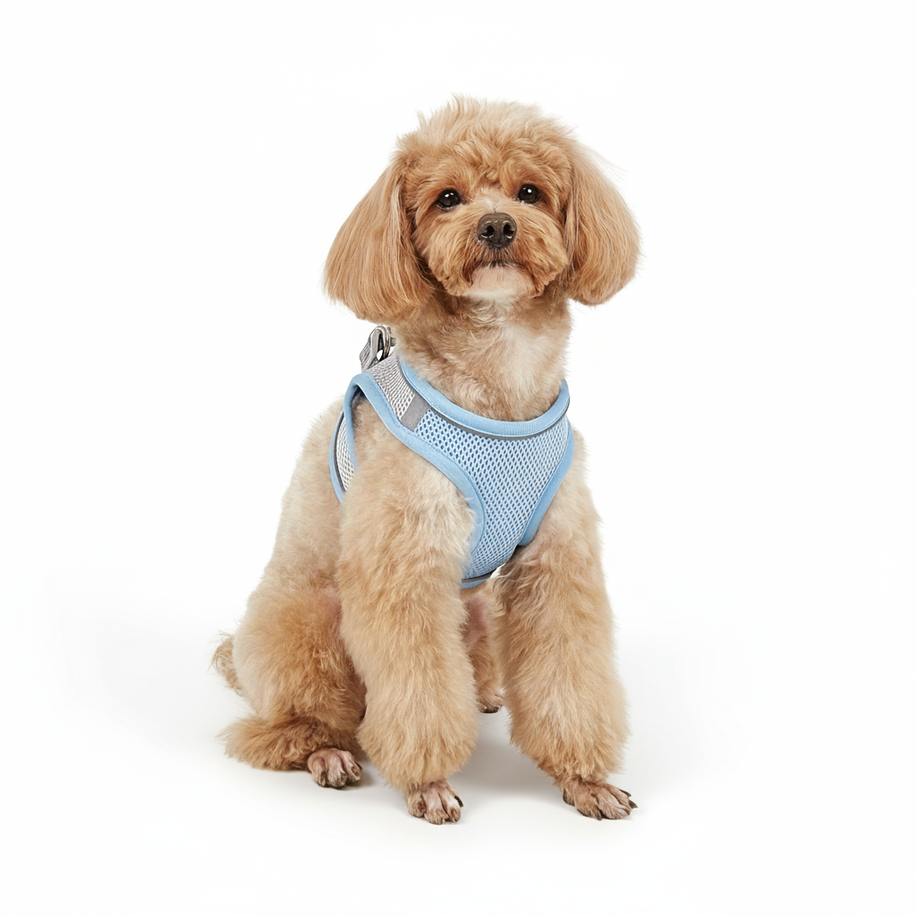 Soft Mesh Pet Harness Vest With Reflective Strip For Small Dogs And CatsSoft Mesh Pet Harness Vest With Reflective Strip For Small Dogs And Cats - Image 3