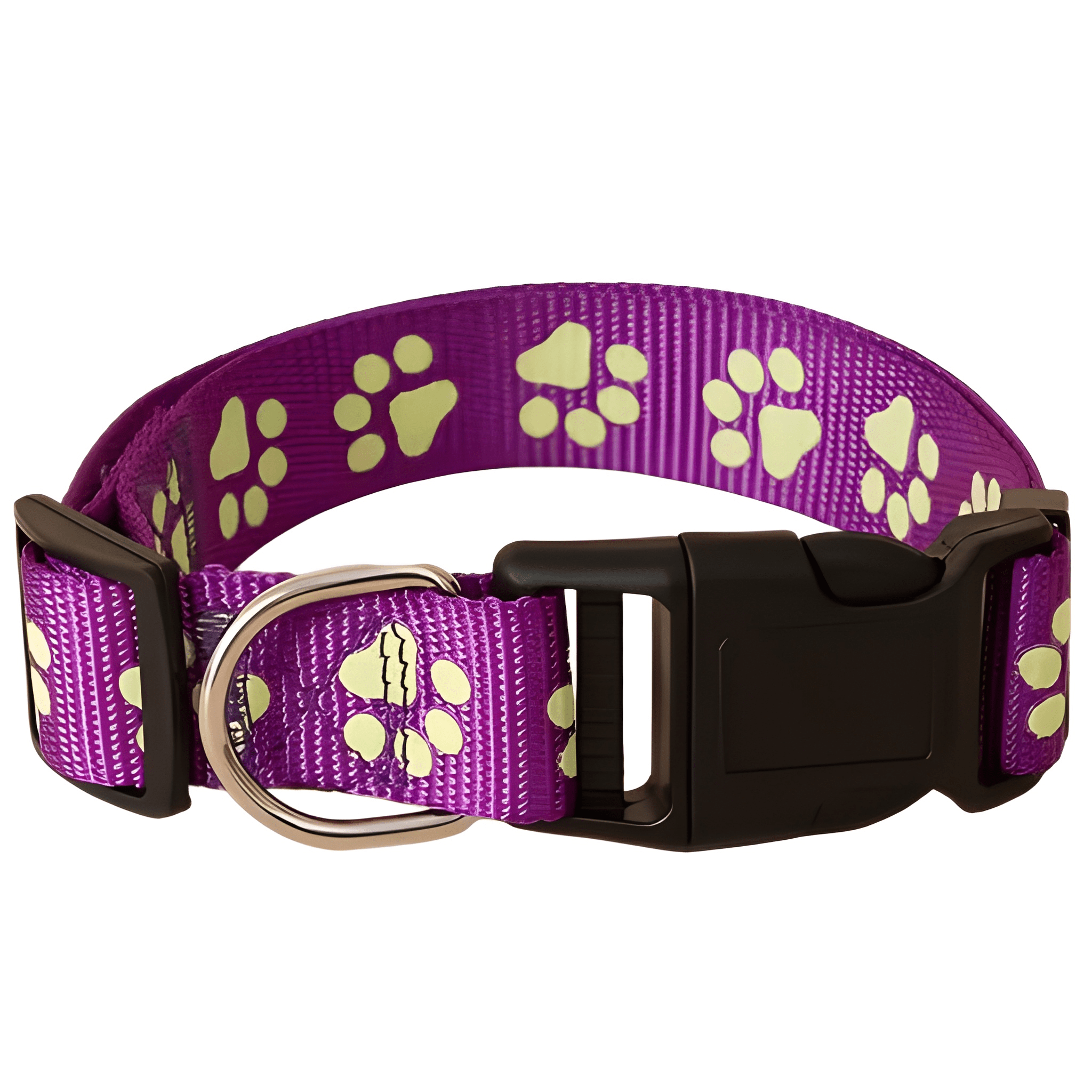 Adjustable Paw Print Dog CollarAdjustable Paw Print Dog Collar - Image 8