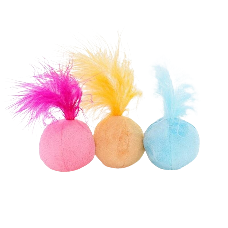 Cat Toy Sound Ball Hair