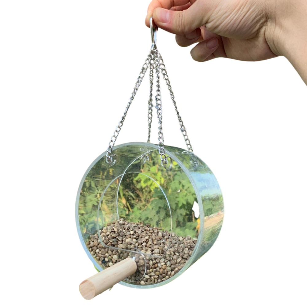 Acrylic Bird Feeder Outdoor Food Box