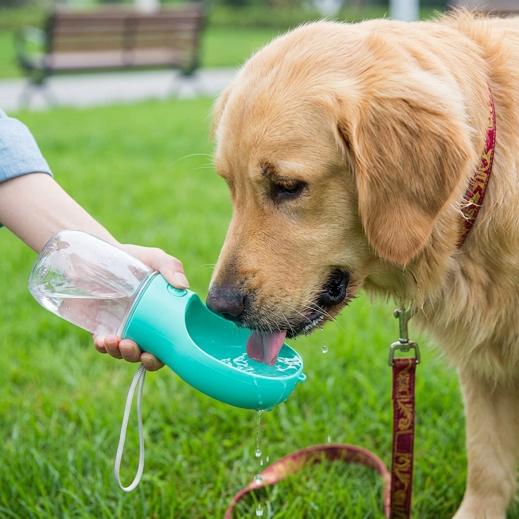 Portable Puppy Water Dispenser Bottle for Outdoor Travel and Walks
