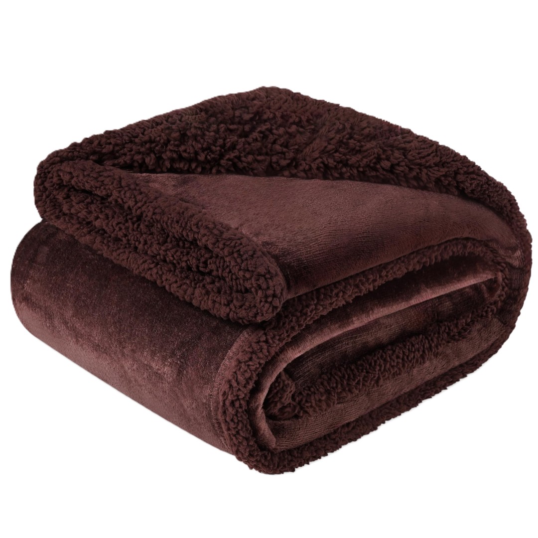 Waterproof Super Soft Washable Microfiber Fleece Sherpa Pet Blanket